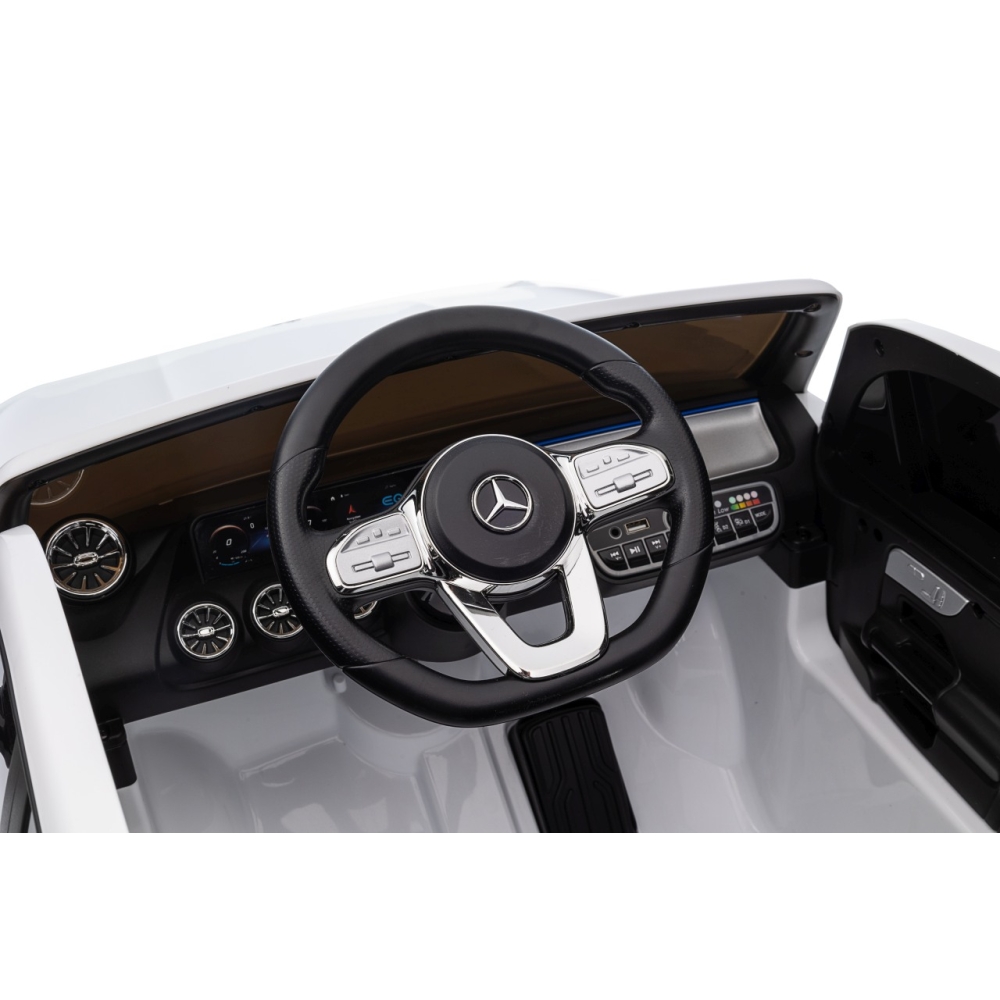 Elektromobilis Mercedes Benz EQA 250, White-Elektromobiliai vaikams, Visureigiai-e-vaikas