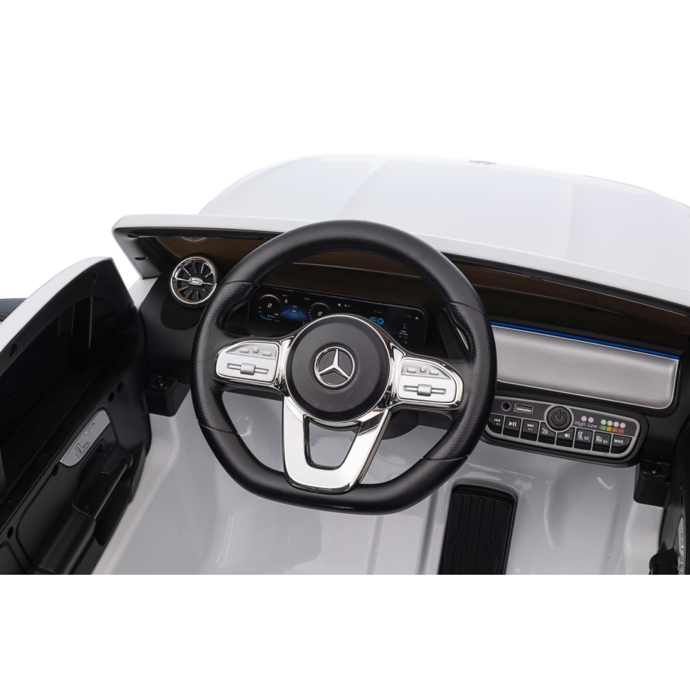Elektromobilis Mercedes Benz EQA 250, White-Elektromobiliai vaikams, Visureigiai-e-vaikas