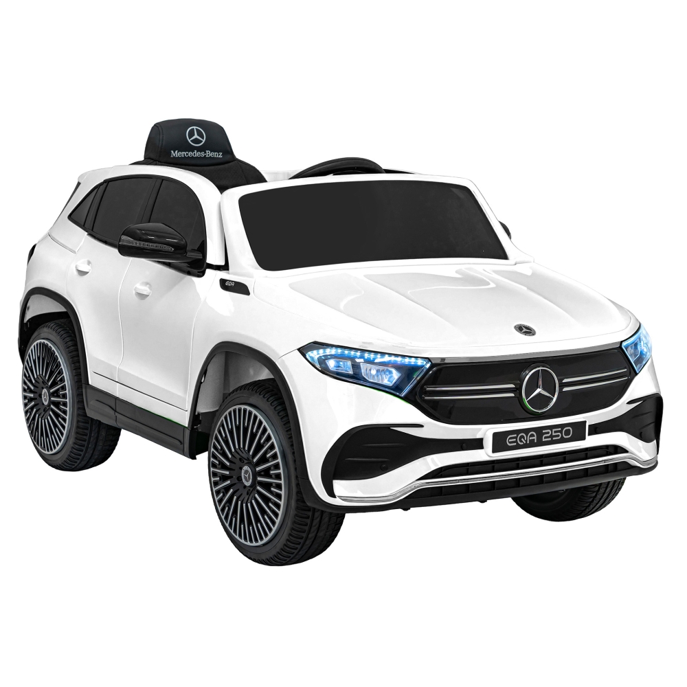 Elektromobilis Mercedes Benz EQA 250, White-Elektromobiliai vaikams, Visureigiai-e-vaikas