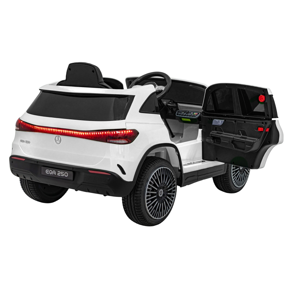 Elektromobilis Mercedes Benz EQA 250, White-Elektromobiliai vaikams, Visureigiai-e-vaikas