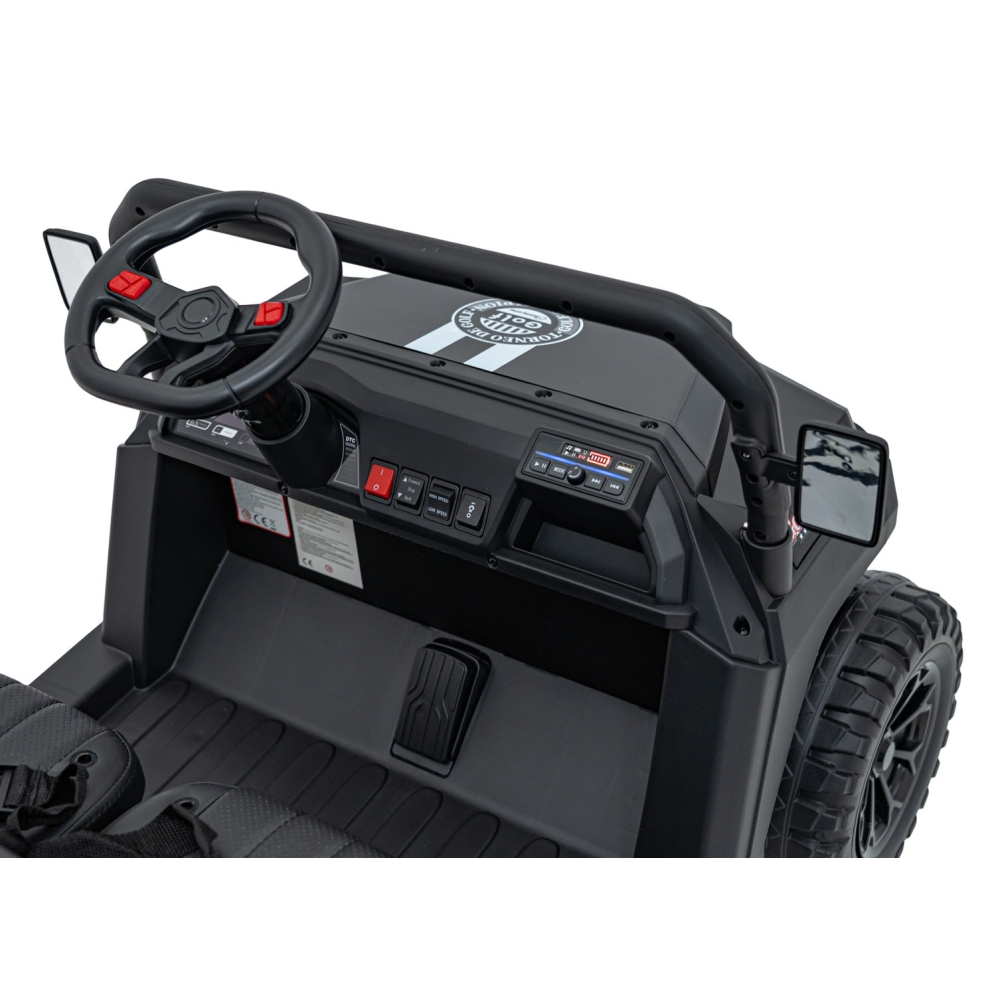 Elektromobilis Champion Pick-Up, Black-Elektromobiliai vaikams, Sunkvežimiai-e-vaikas