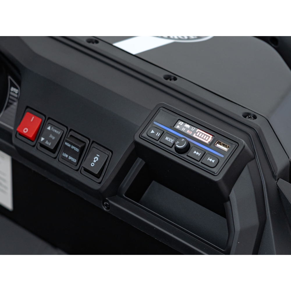 Elektromobilis Champion Pick-Up, Black-Elektromobiliai vaikams, Sunkvežimiai-e-vaikas