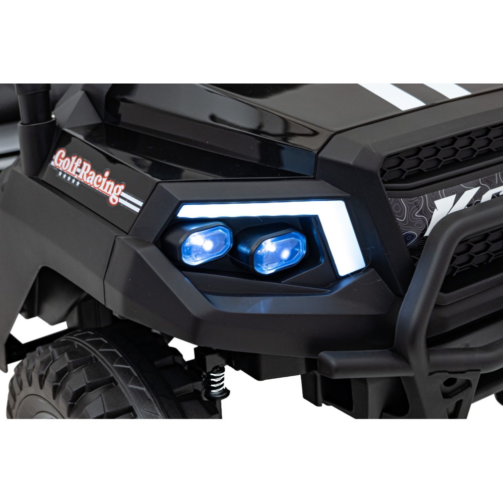Elektromobilis Champion Pick-Up, Black-Elektromobiliai vaikams, Sunkvežimiai-e-vaikas