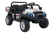 Elektromobilis Champion Pick-Up, White-Elektromobiliai vaikams, Sunkvežimiai-e-vaikas