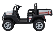 Elektromobilis Champion Pick-Up, White-Elektromobiliai vaikams, Sunkvežimiai-e-vaikas