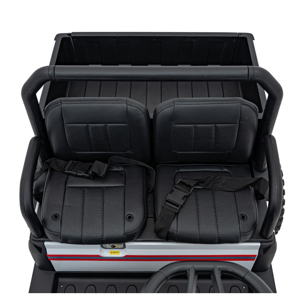 Elektromobilis Champion Pick-Up, White-Elektromobiliai vaikams, Sunkvežimiai-e-vaikas
