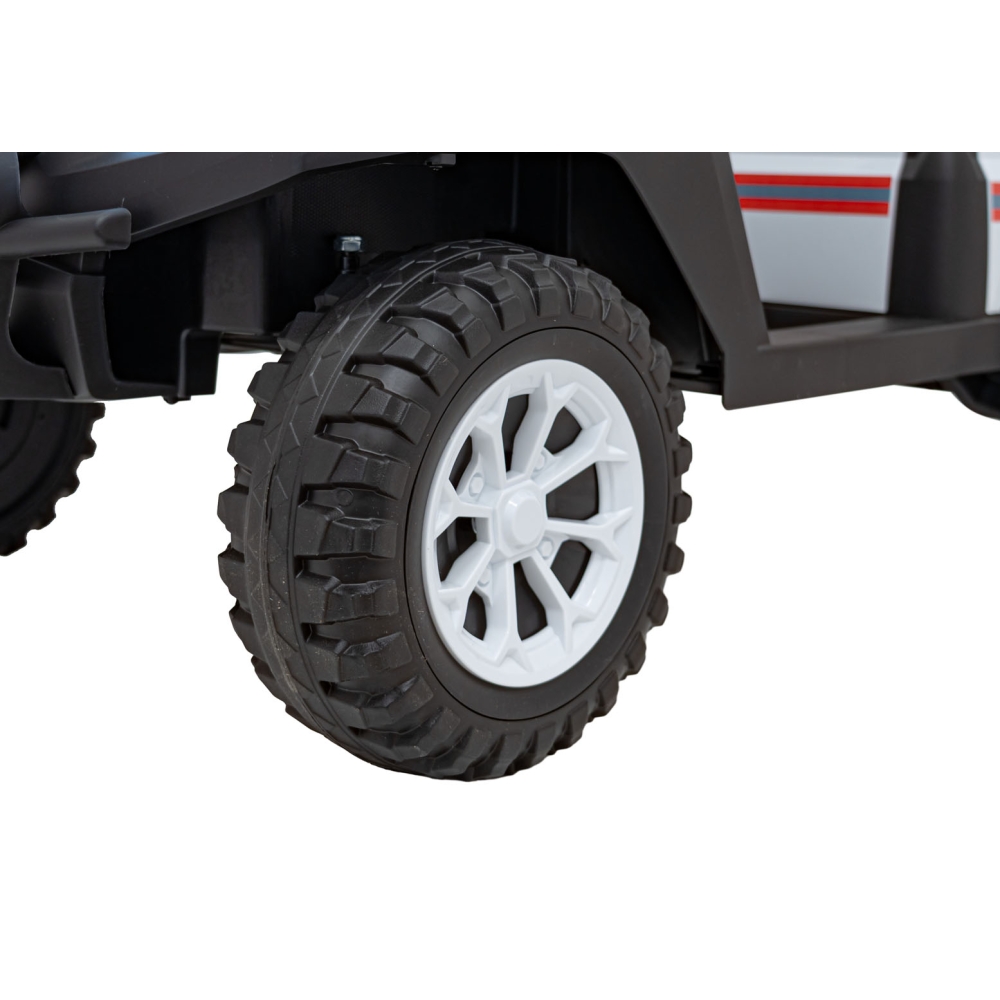Elektromobilis Champion Pick-Up, White-Elektromobiliai vaikams, Sunkvežimiai-e-vaikas