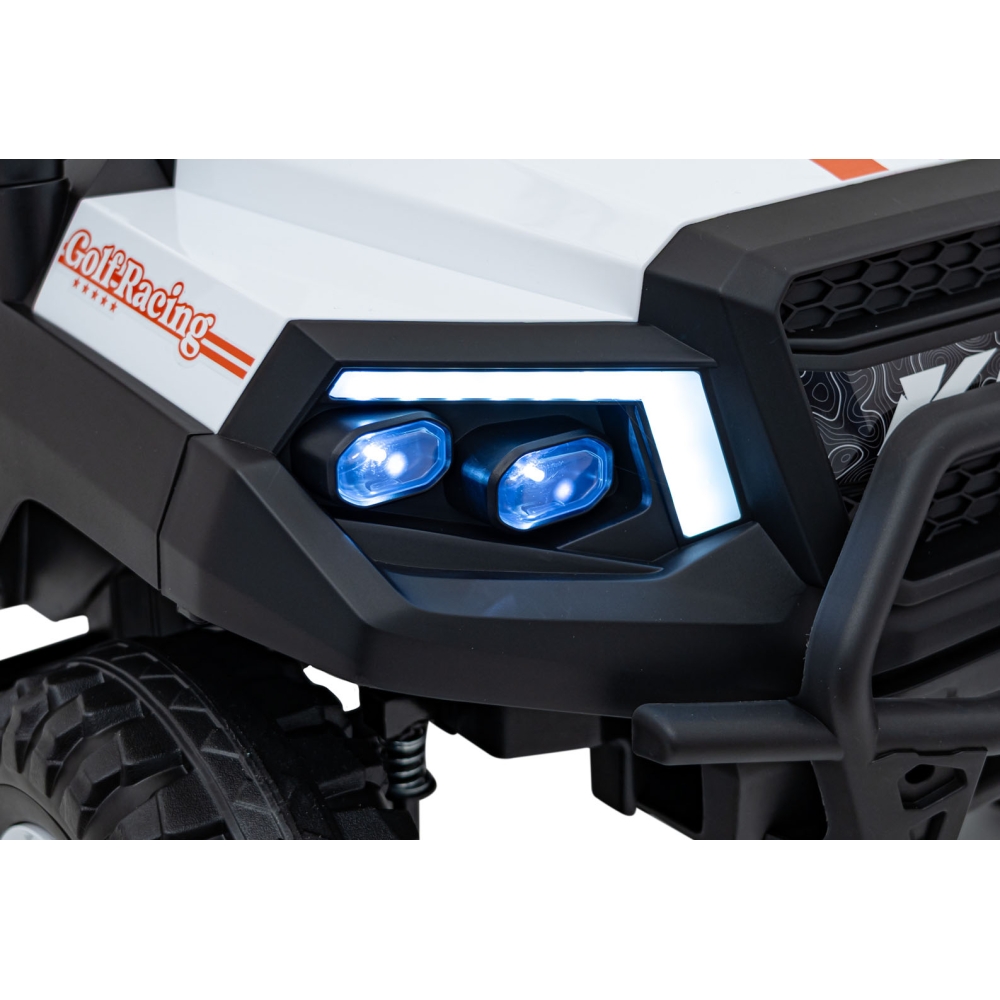 Elektromobilis Champion Pick-Up, White-Elektromobiliai vaikams, Sunkvežimiai-e-vaikas