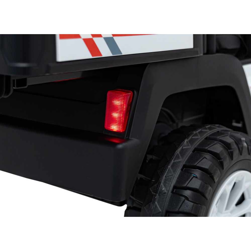 Elektromobilis Champion Pick-Up, White-Elektromobiliai vaikams, Sunkvežimiai-e-vaikas