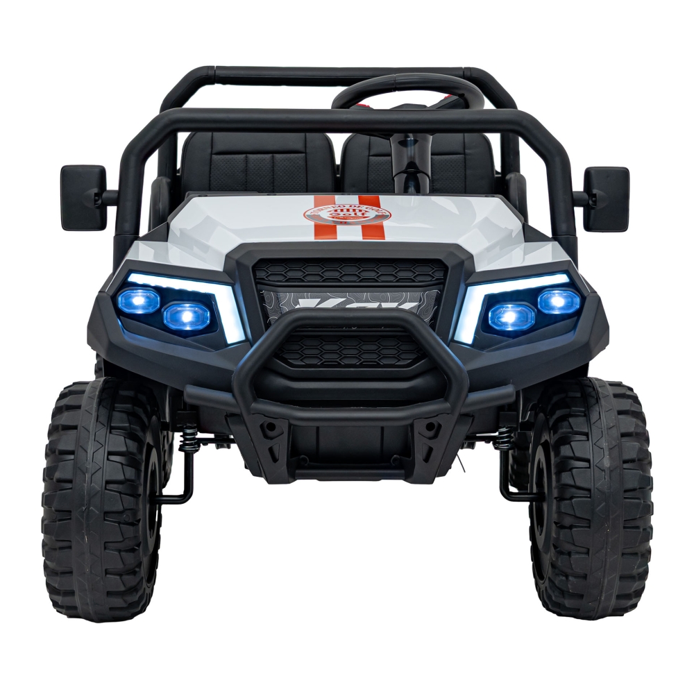 Elektromobilis Champion Pick-Up, White-Elektromobiliai vaikams, Sunkvežimiai-e-vaikas