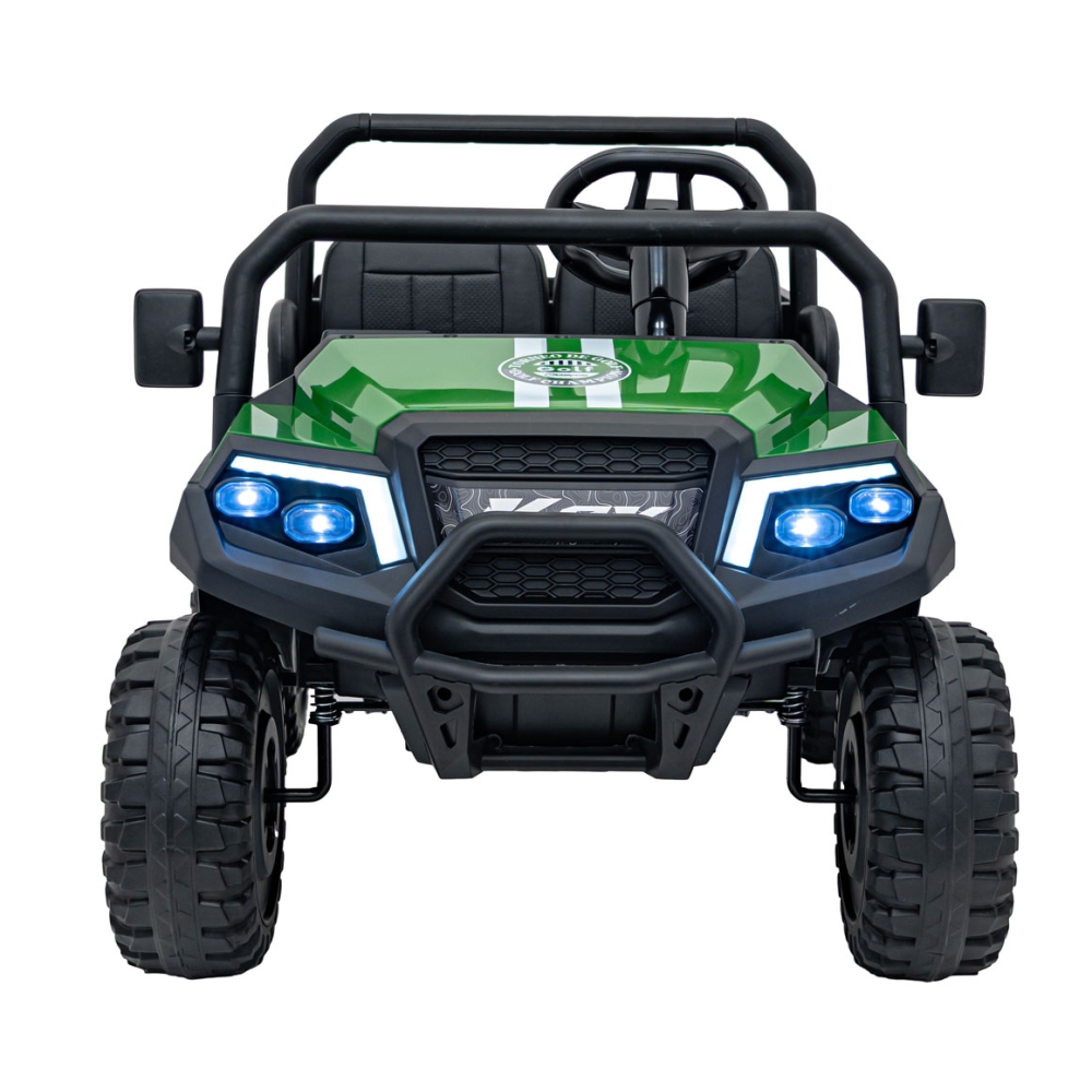 Elektromobilis Champion Pick-Up, Green-Elektromobiliai vaikams, Sunkvežimiai-e-vaikas