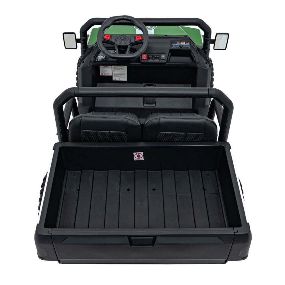 Elektromobilis Champion Pick-Up, Green-Elektromobiliai vaikams, Sunkvežimiai-e-vaikas