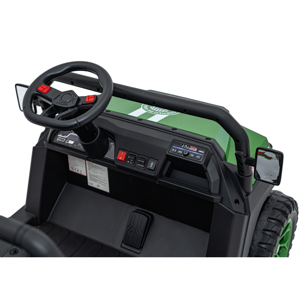 Elektromobilis Champion Pick-Up, Green-Elektromobiliai vaikams, Sunkvežimiai-e-vaikas