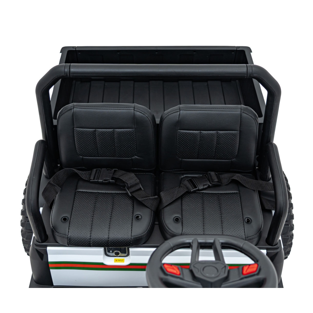Elektromobilis Champion Pick-Up, Green-Elektromobiliai vaikams, Sunkvežimiai-e-vaikas