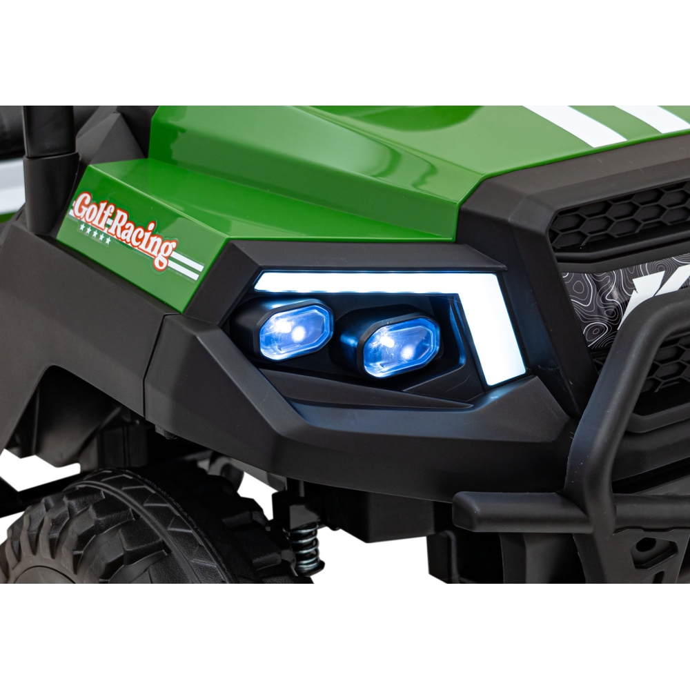 Elektromobilis Champion Pick-Up, Green-Elektromobiliai vaikams, Sunkvežimiai-e-vaikas