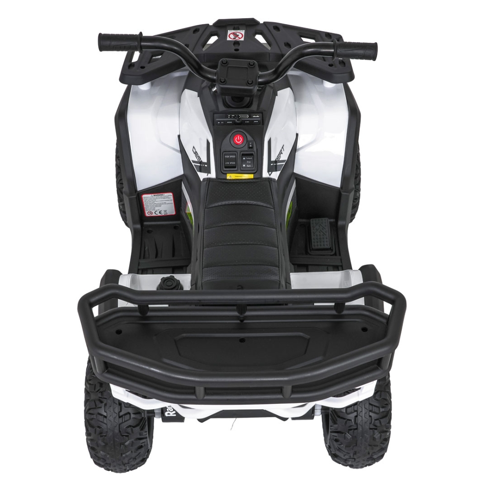 Elektrinis keturratis ATV Robust 01, White-Elektromobiliai vaikams, Keturračiai ir bagiai-e-vaikas