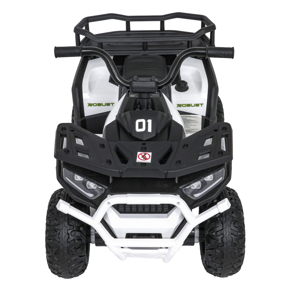 Elektrinis keturratis ATV Robust 01, White-Elektromobiliai vaikams, Keturračiai ir bagiai-e-vaikas