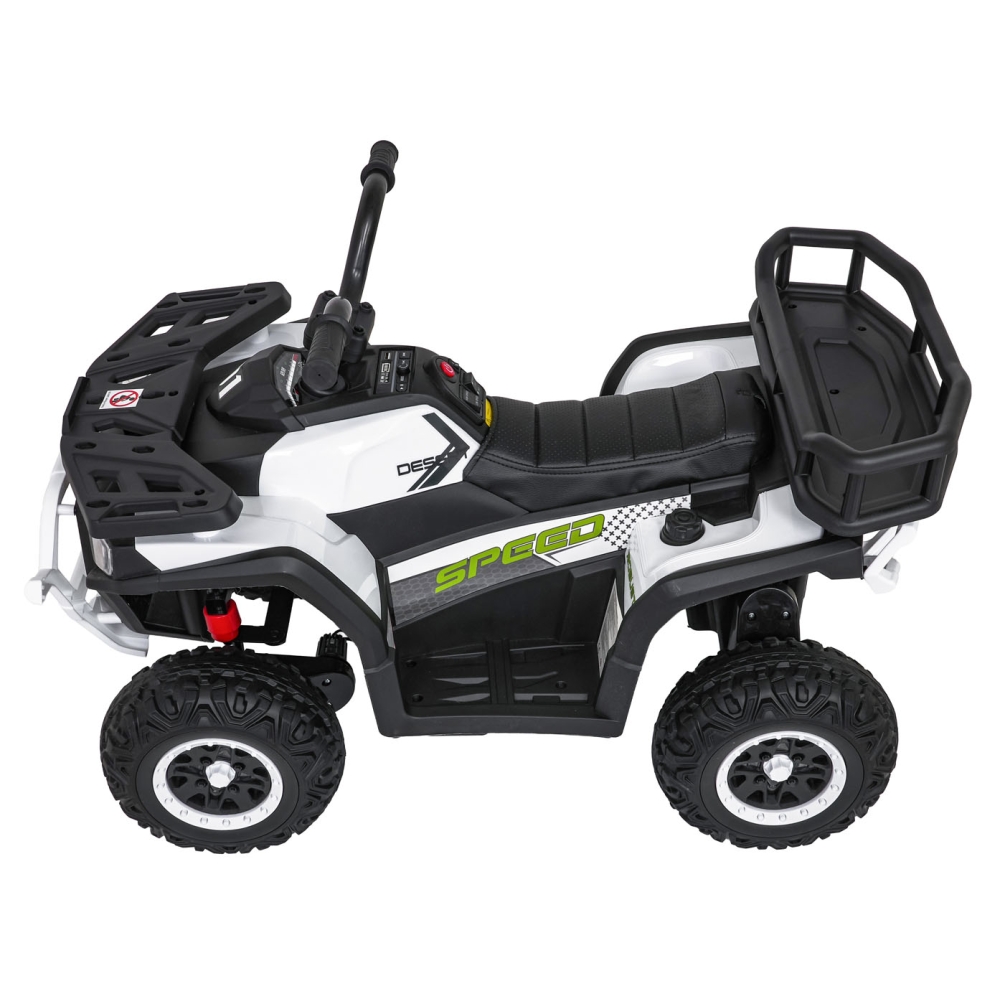 Elektrinis keturratis ATV Robust 01, White-Elektromobiliai vaikams, Keturračiai ir bagiai-e-vaikas