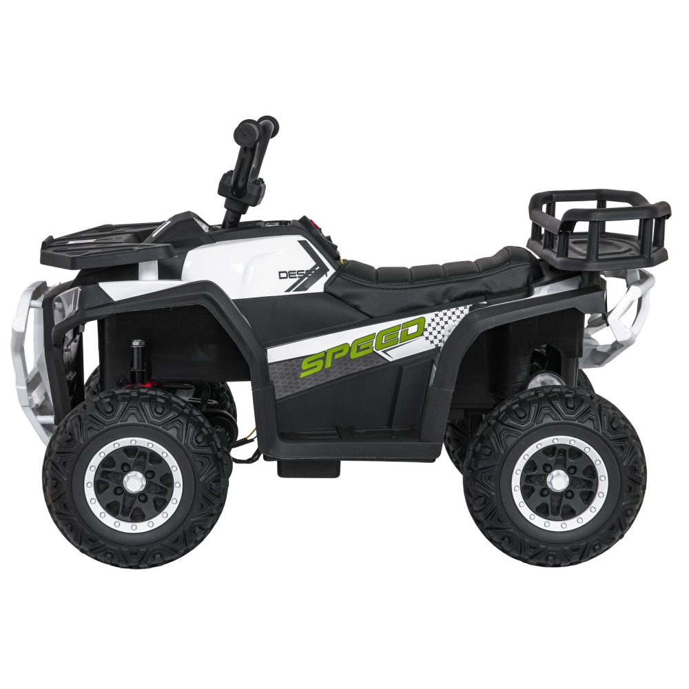 Elektrinis keturratis ATV Robust 01, White-Elektromobiliai vaikams, Keturračiai ir bagiai-e-vaikas