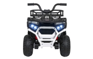 Elektrinis keturratis ATV Robust 01, White-Elektromobiliai vaikams, Keturračiai ir bagiai-e-vaikas