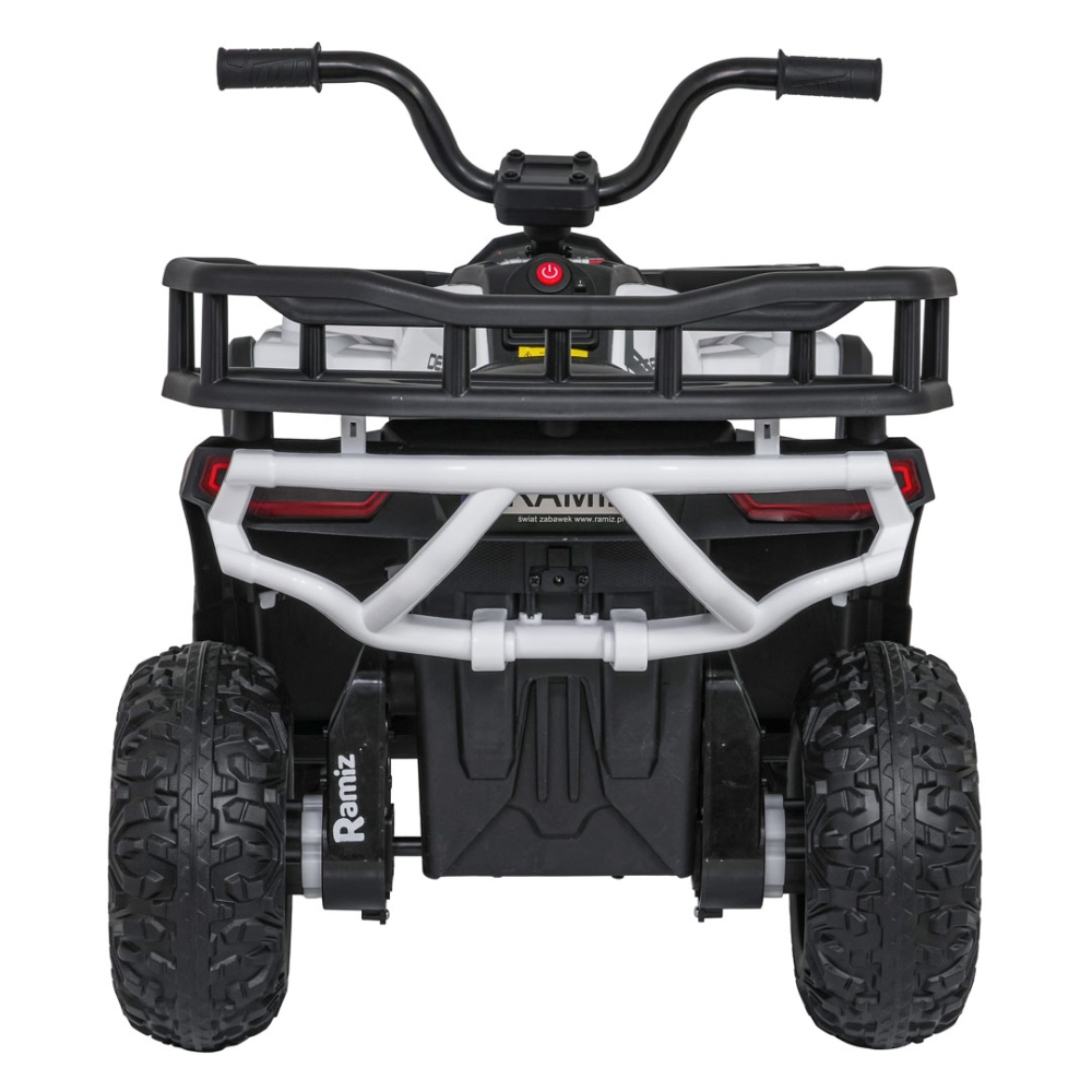 Elektrinis keturratis ATV Robust 01, White-Elektromobiliai vaikams, Keturračiai ir bagiai-e-vaikas