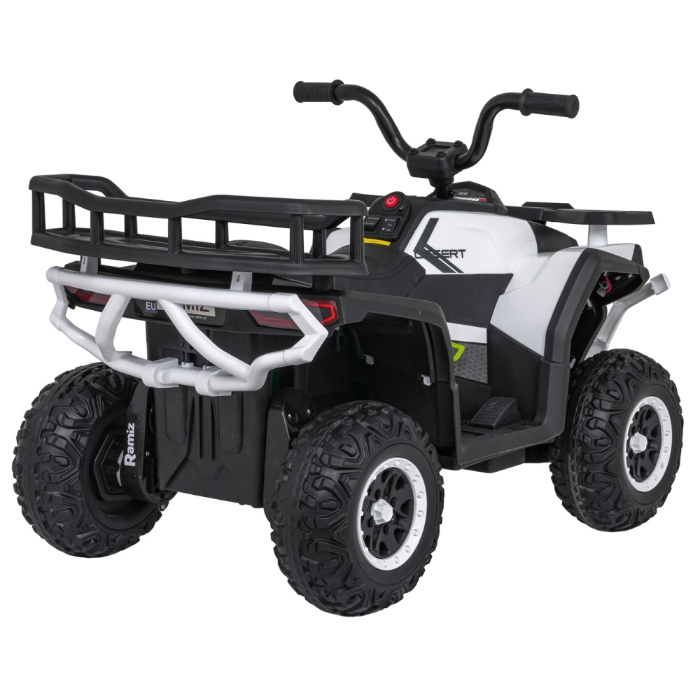 Elektrinis keturratis ATV Robust 01, White-Elektromobiliai vaikams, Keturračiai ir bagiai-e-vaikas