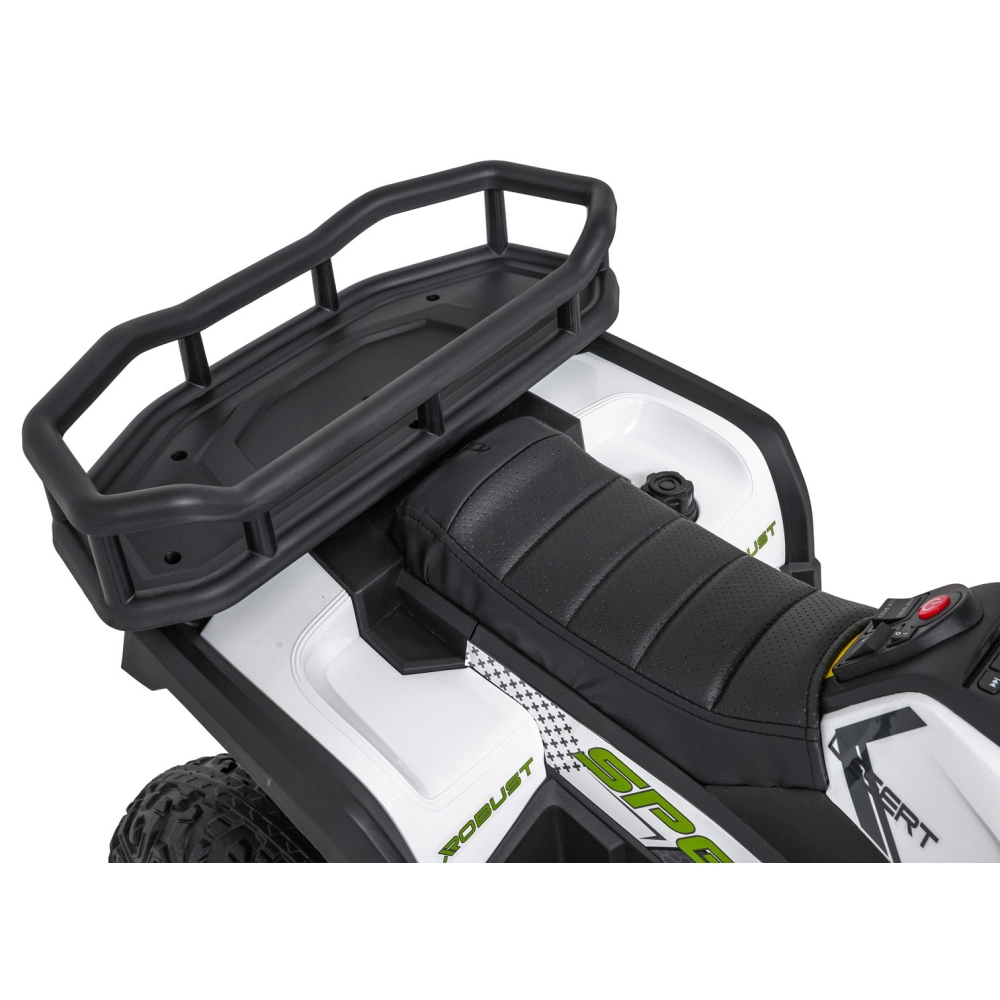 Elektrinis keturratis ATV Robust 01, White-Elektromobiliai vaikams, Keturračiai ir bagiai-e-vaikas