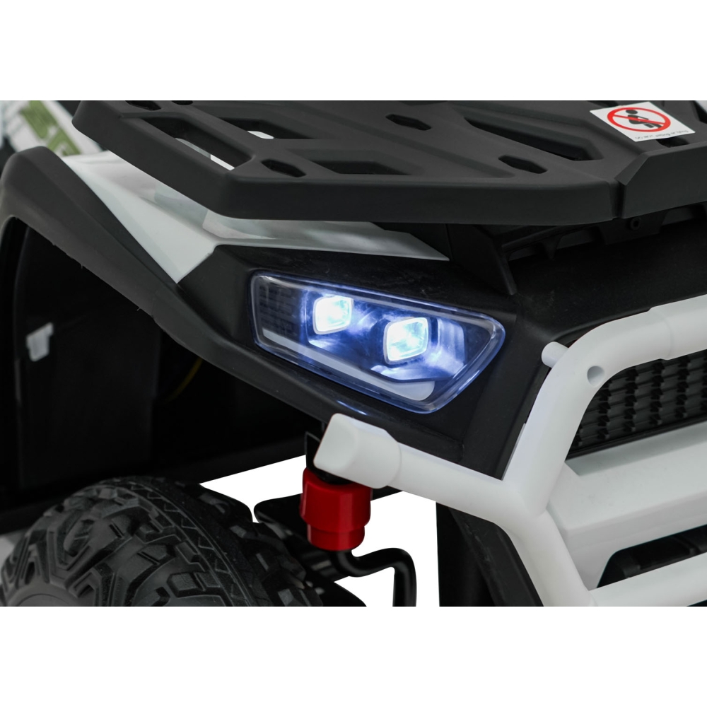 Elektrinis keturratis ATV Robust 01, White-Elektromobiliai vaikams, Keturračiai ir bagiai-e-vaikas