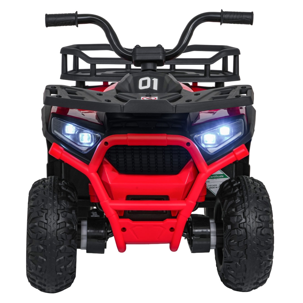 Elektrinis keturratis ATV Robust 01, Red-Elektromobiliai vaikams, Keturračiai ir bagiai-e-vaikas