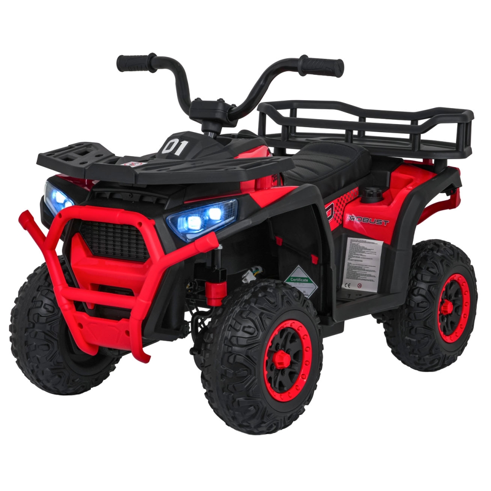 Elektrinis keturratis ATV Robust 01, Red-Elektromobiliai vaikams, Keturračiai ir bagiai-e-vaikas