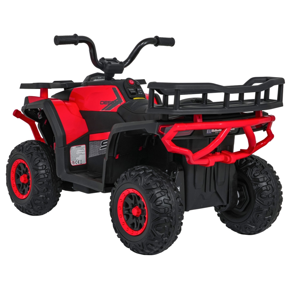Elektrinis keturratis ATV Robust 01, Red-Elektromobiliai vaikams, Keturračiai ir bagiai-e-vaikas