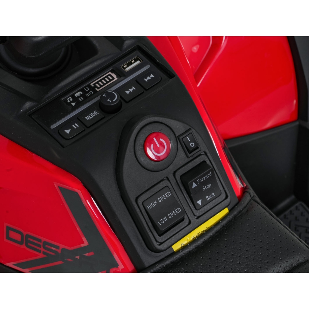 Elektrinis keturratis ATV Robust 01, Red-Elektromobiliai vaikams, Keturračiai ir bagiai-e-vaikas
