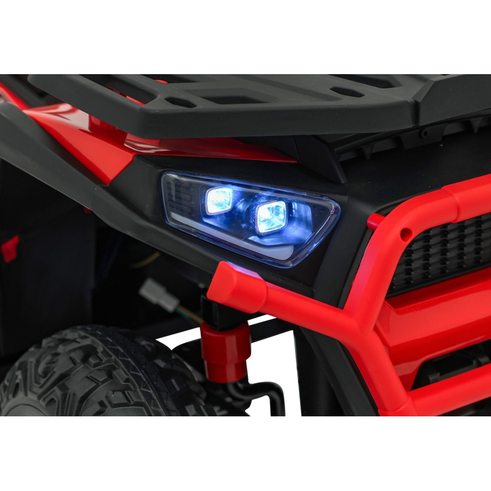 Elektrinis keturratis ATV Robust 01, Red-Elektromobiliai vaikams, Keturračiai ir bagiai-e-vaikas