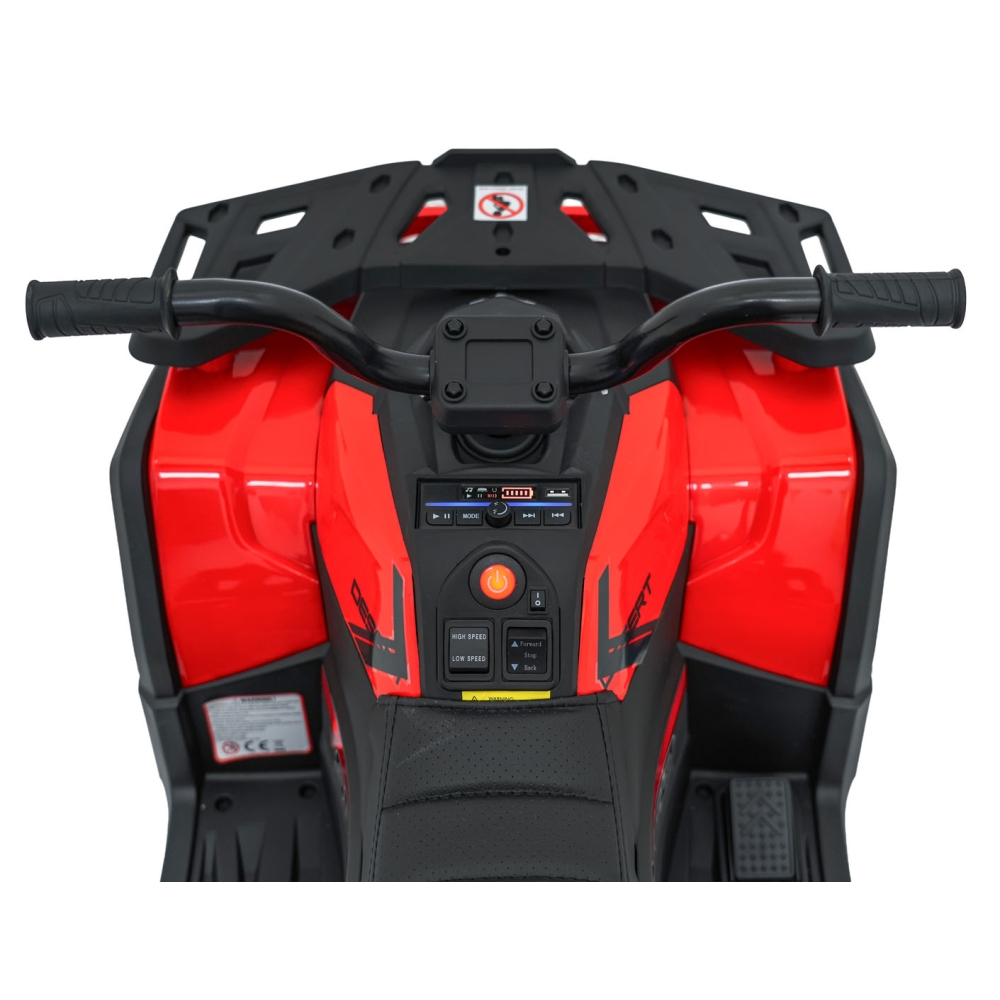 Elektrinis keturratis ATV Robust 01, Red-Elektromobiliai vaikams, Keturračiai ir bagiai-e-vaikas