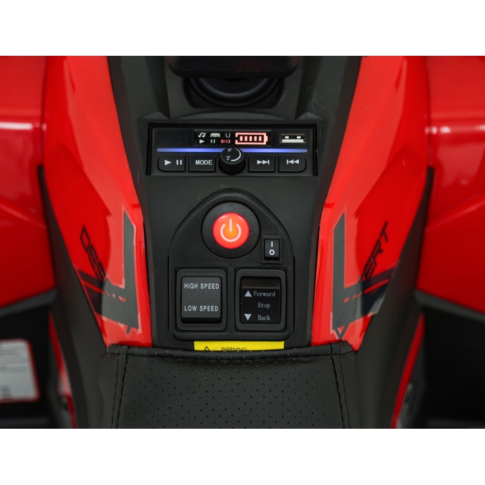 Elektrinis keturratis ATV Robust 01, Red-Elektromobiliai vaikams, Keturračiai ir bagiai-e-vaikas