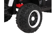 Elektrinis keturratis Fast Wheel, White-Elektromobiliai vaikams, Keturračiai ir bagiai-e-vaikas