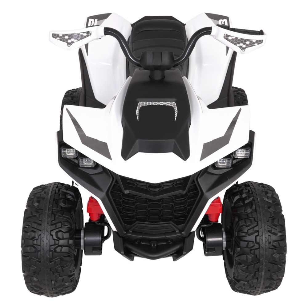 Elektrinis keturratis Fast Wheel, White-Elektromobiliai vaikams, Keturračiai ir bagiai-e-vaikas