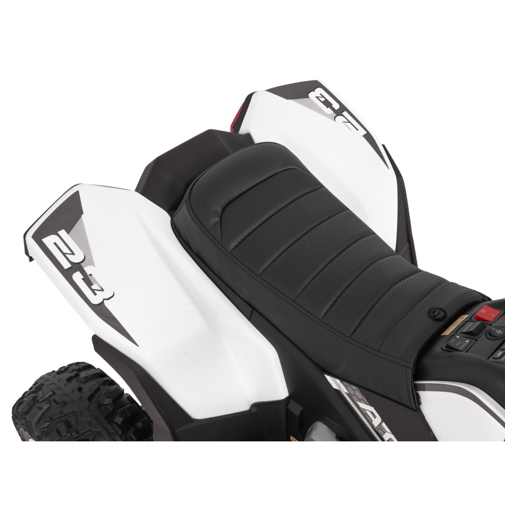 Elektrinis keturratis Fast Wheel, White-Elektromobiliai vaikams, Keturračiai ir bagiai-e-vaikas