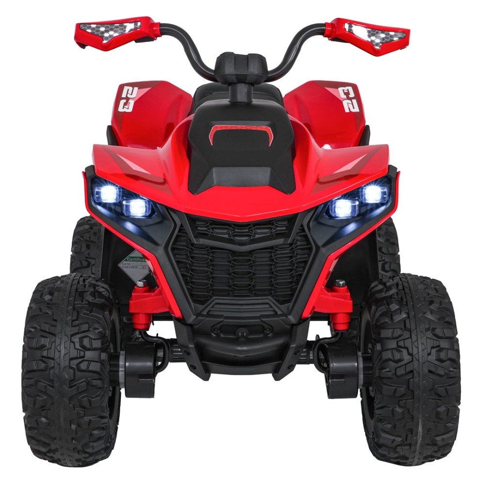 Elektrinis keturratis Fast Wheel, Red-Elektromobiliai vaikams, Keturračiai ir bagiai-e-vaikas