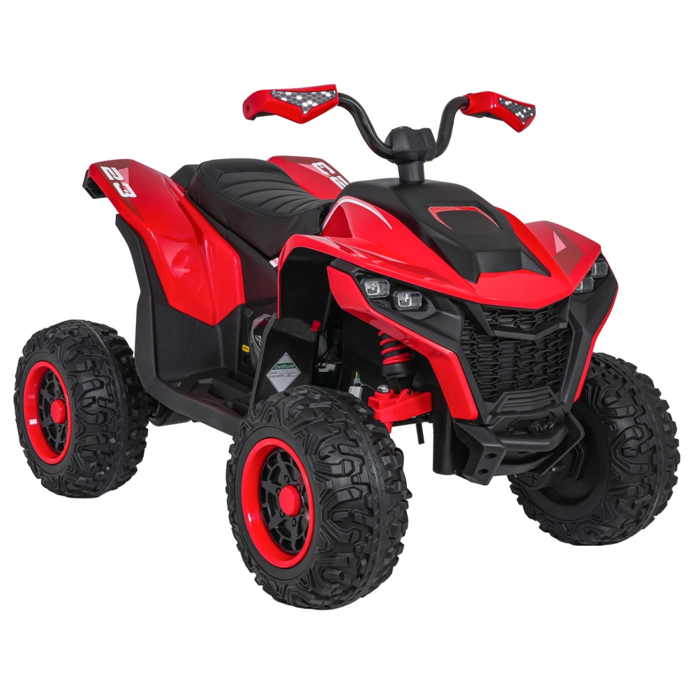 Elektrinis keturratis Fast Wheel, Red-Elektromobiliai vaikams, Keturračiai ir bagiai-e-vaikas