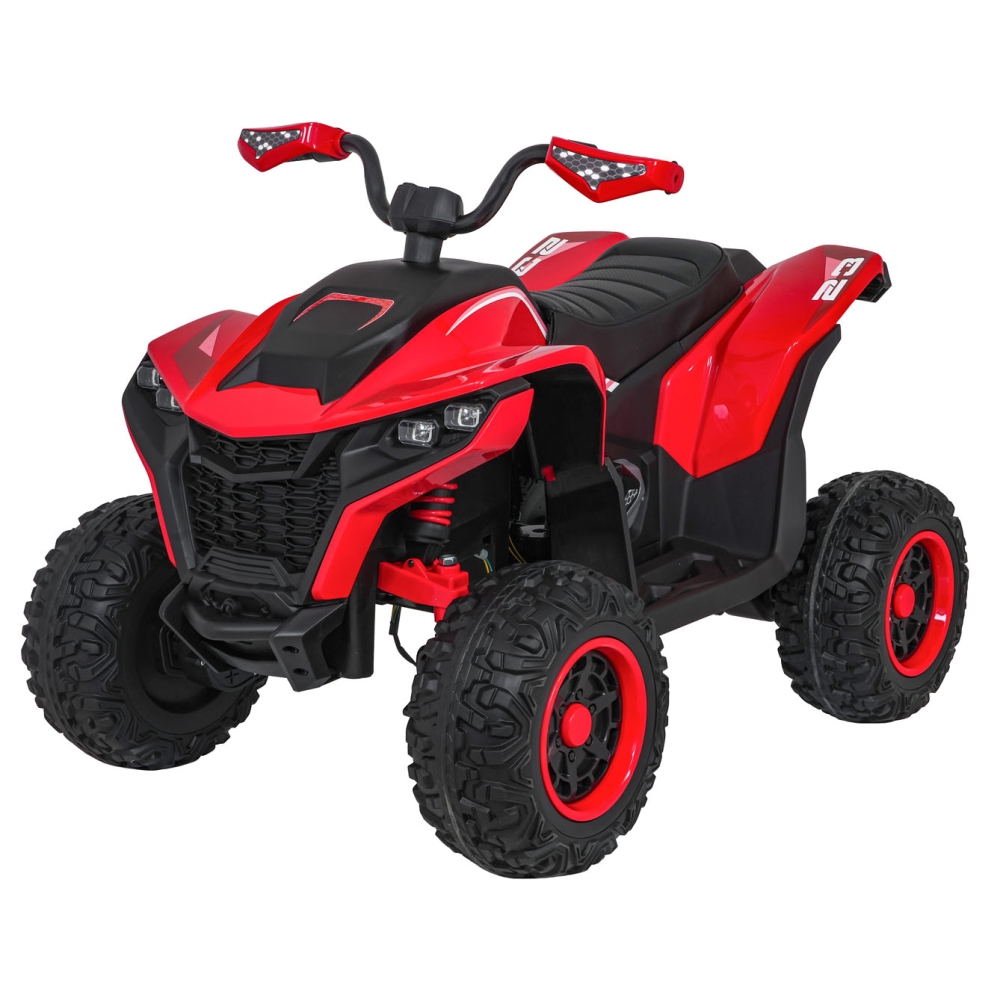 Elektrinis keturratis Fast Wheel, Red-Elektromobiliai vaikams, Keturračiai ir bagiai-e-vaikas