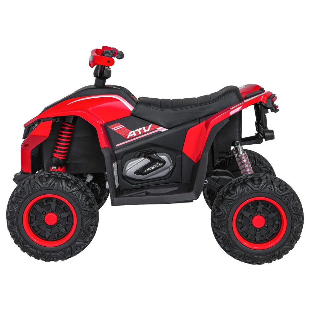 Elektrinis keturratis Fast Wheel, Red-Elektromobiliai vaikams, Keturračiai ir bagiai-e-vaikas