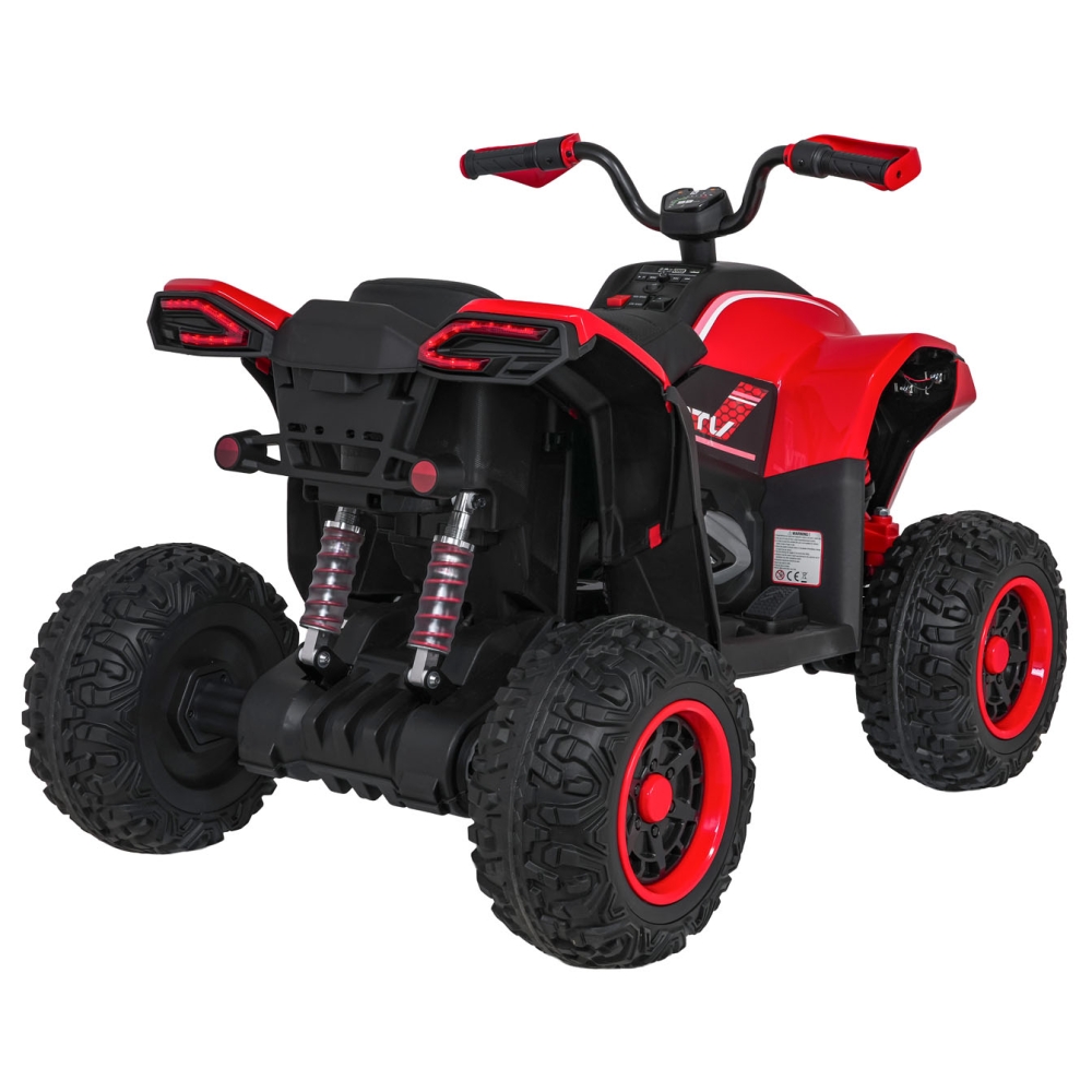 Elektrinis keturratis Fast Wheel, Red-Elektromobiliai vaikams, Keturračiai ir bagiai-e-vaikas