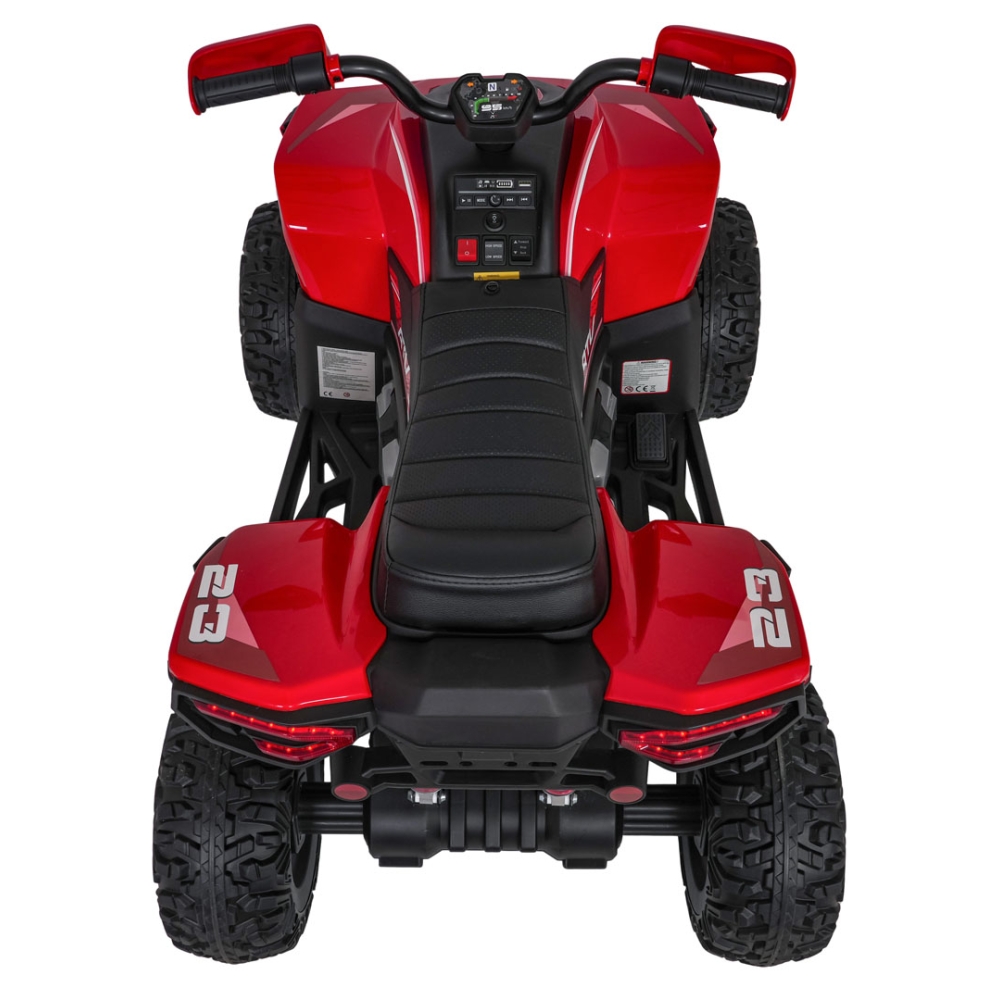 Elektrinis keturratis Fast Wheel, Red-Elektromobiliai vaikams, Keturračiai ir bagiai-e-vaikas