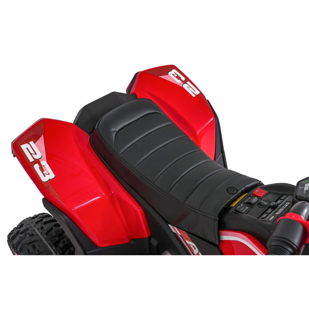 Elektrinis keturratis Fast Wheel, Red-Elektromobiliai vaikams, Keturračiai ir bagiai-e-vaikas