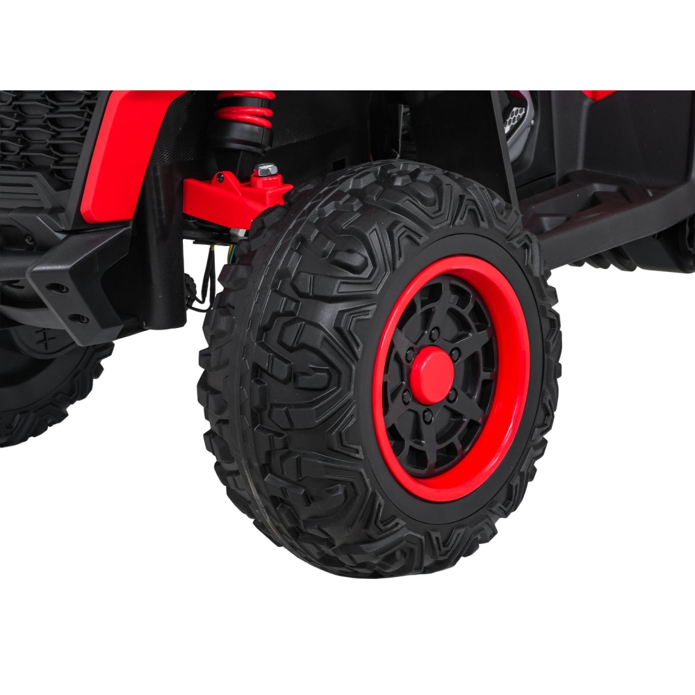 Elektrinis keturratis Fast Wheel, Red-Elektromobiliai vaikams, Keturračiai ir bagiai-e-vaikas