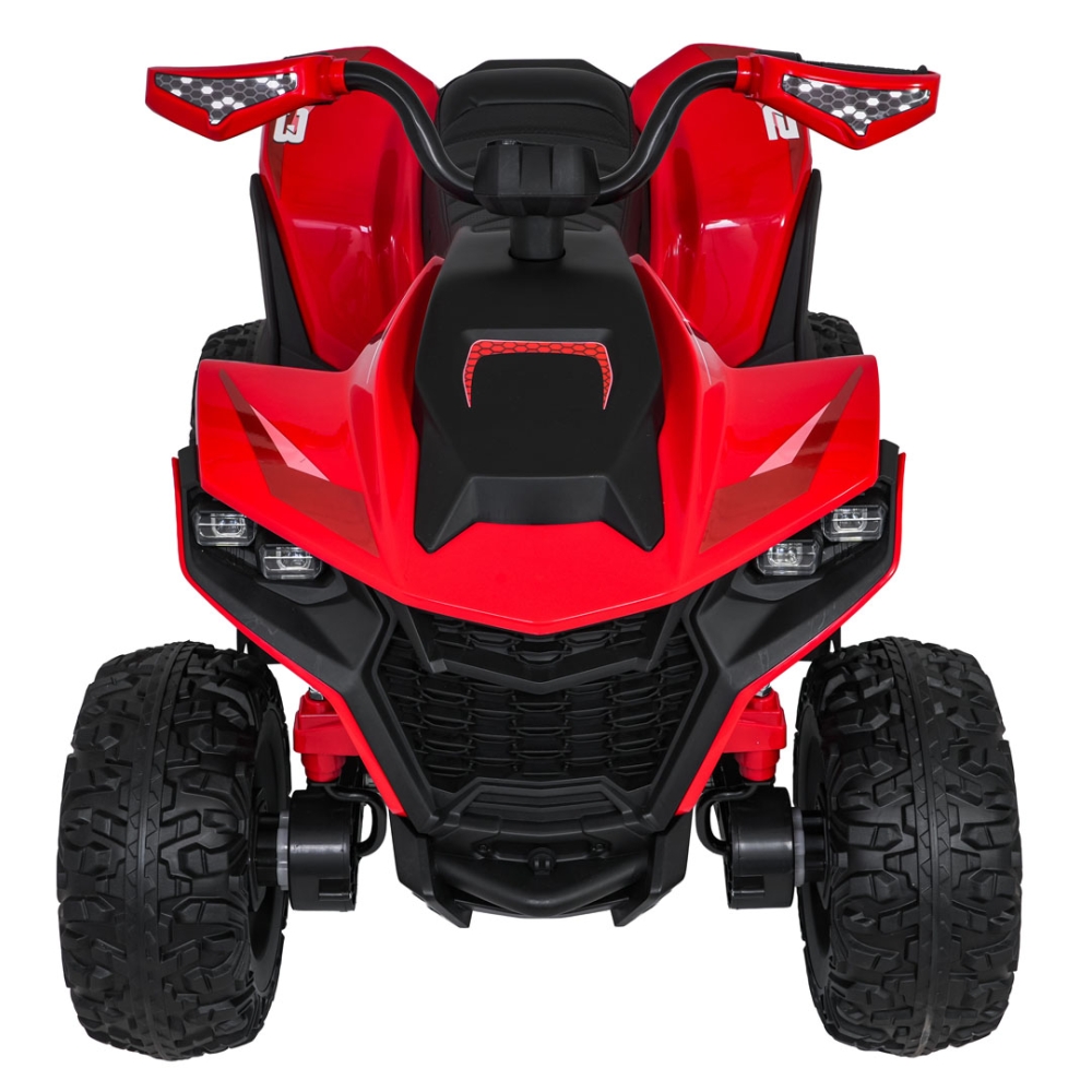 Elektrinis keturratis Fast Wheel, Red-Elektromobiliai vaikams, Keturračiai ir bagiai-e-vaikas