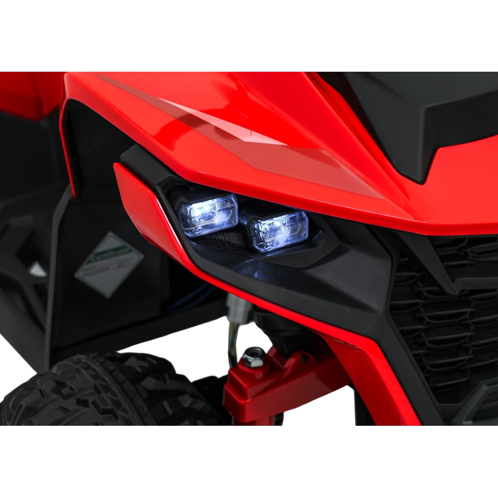 Elektrinis keturratis Fast Wheel, Red-Elektromobiliai vaikams, Keturračiai ir bagiai-e-vaikas