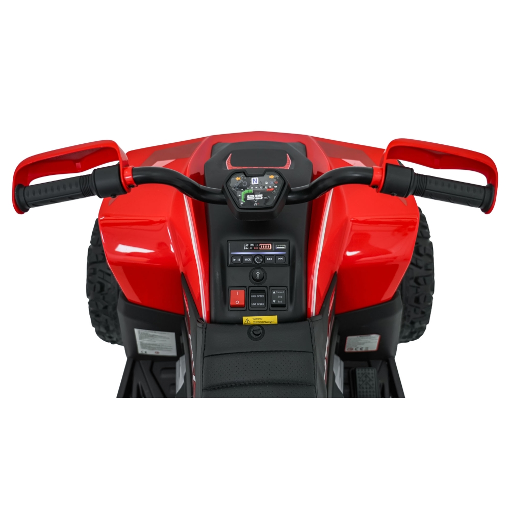 Elektrinis keturratis Fast Wheel, Red-Elektromobiliai vaikams, Keturračiai ir bagiai-e-vaikas
