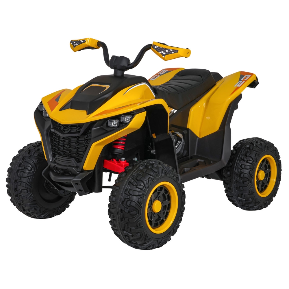 Elektrinis keturratis Fast Wheel, Yellow-Elektromobiliai vaikams, Keturračiai ir bagiai-e-vaikas